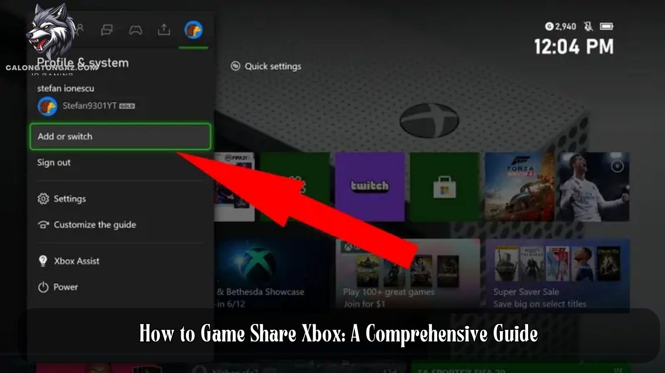 how to game share xbox